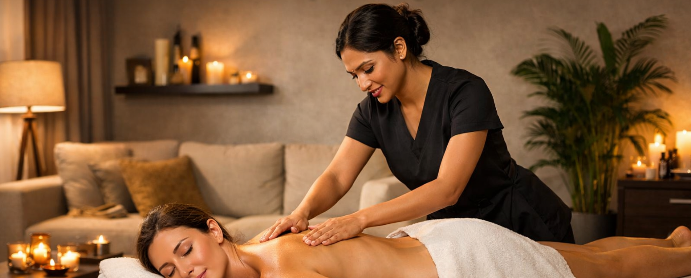 professional home spa therapists in Delhi